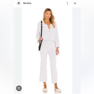 Free People Gray Hailee Sweater Set